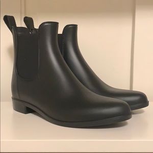 J. Crew Mercantile Rain Boots, Black Booties